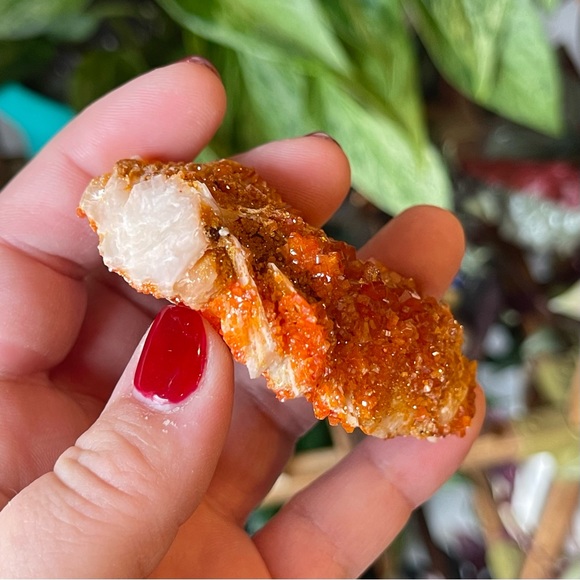 🧡Vanadinite on Barite Crystal Specimen Mibladen Morocco🧡 - Picture 7 of 7